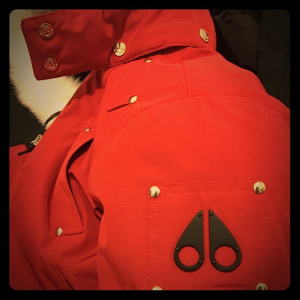 BNWT KIDS Lrg Red MooseKnuckle Bomber Jacket